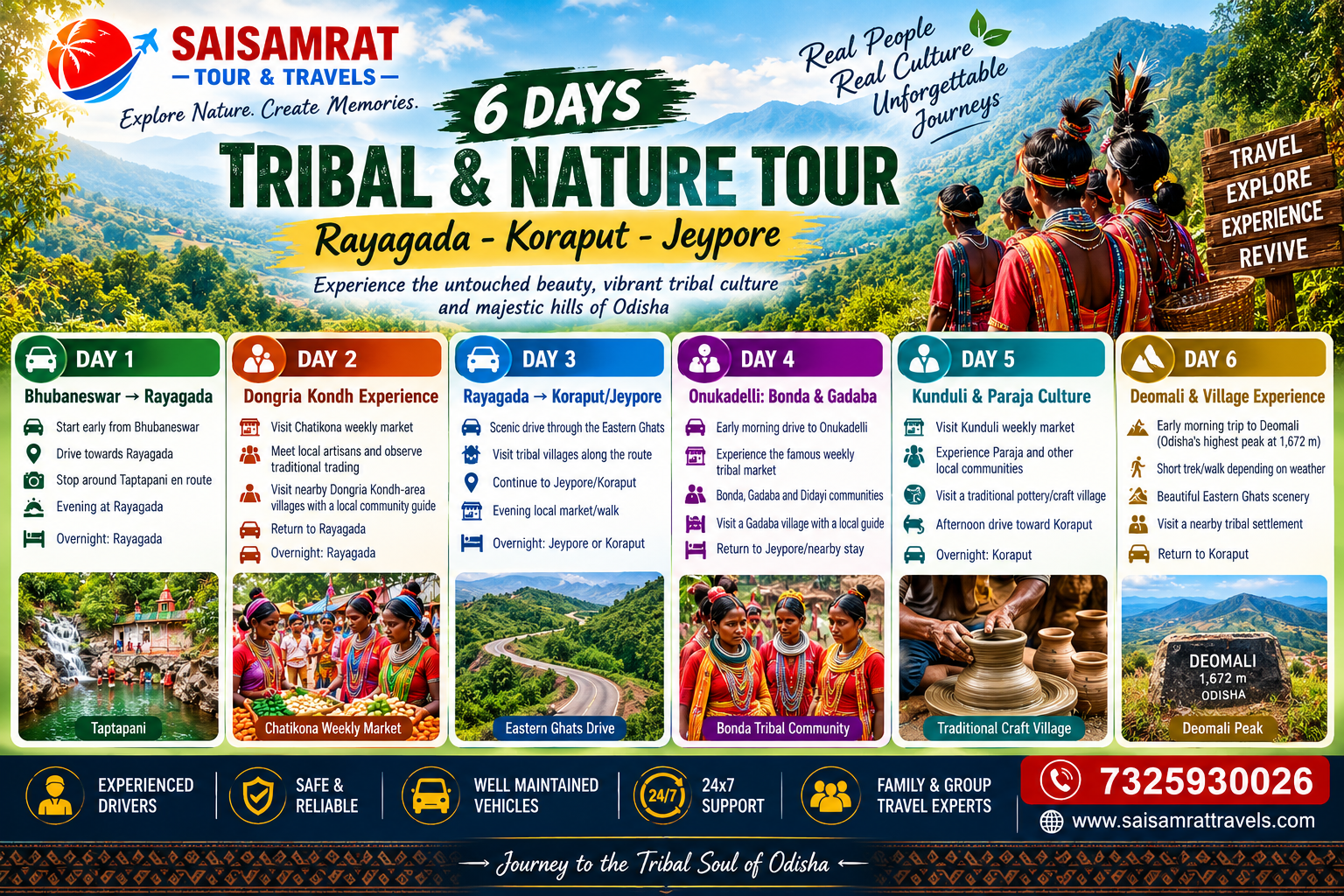 6 Day Tribal & Nature Tour - Rayagada, Koraput & Jeypore