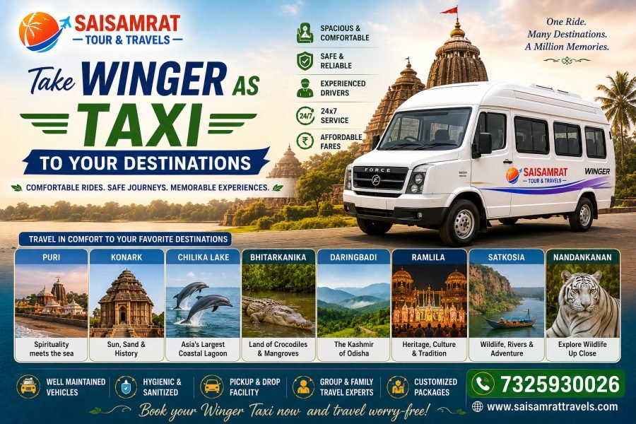 Take winger as taxi to your destinations