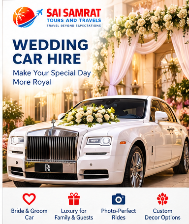 Wedding luxury car hire in Bhubaneswar for bride, groom and wedding guests
